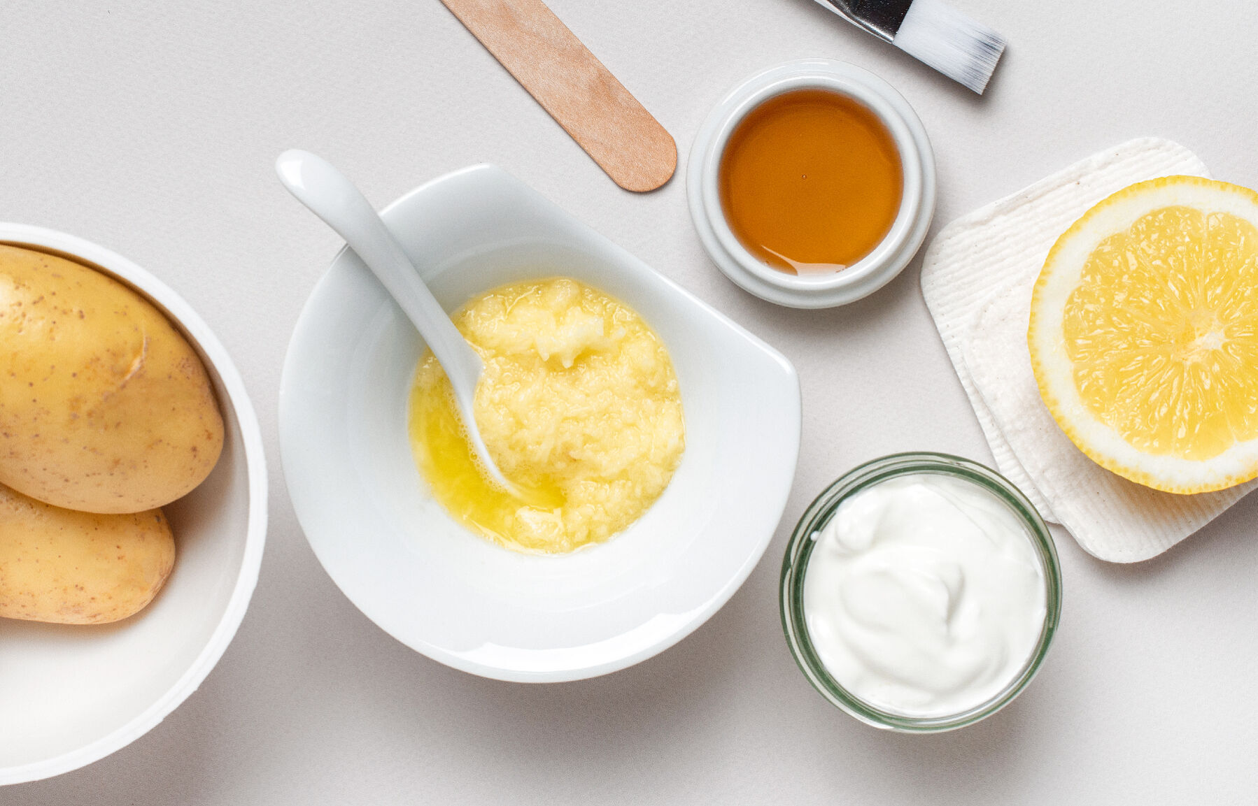 Potatoes for skin